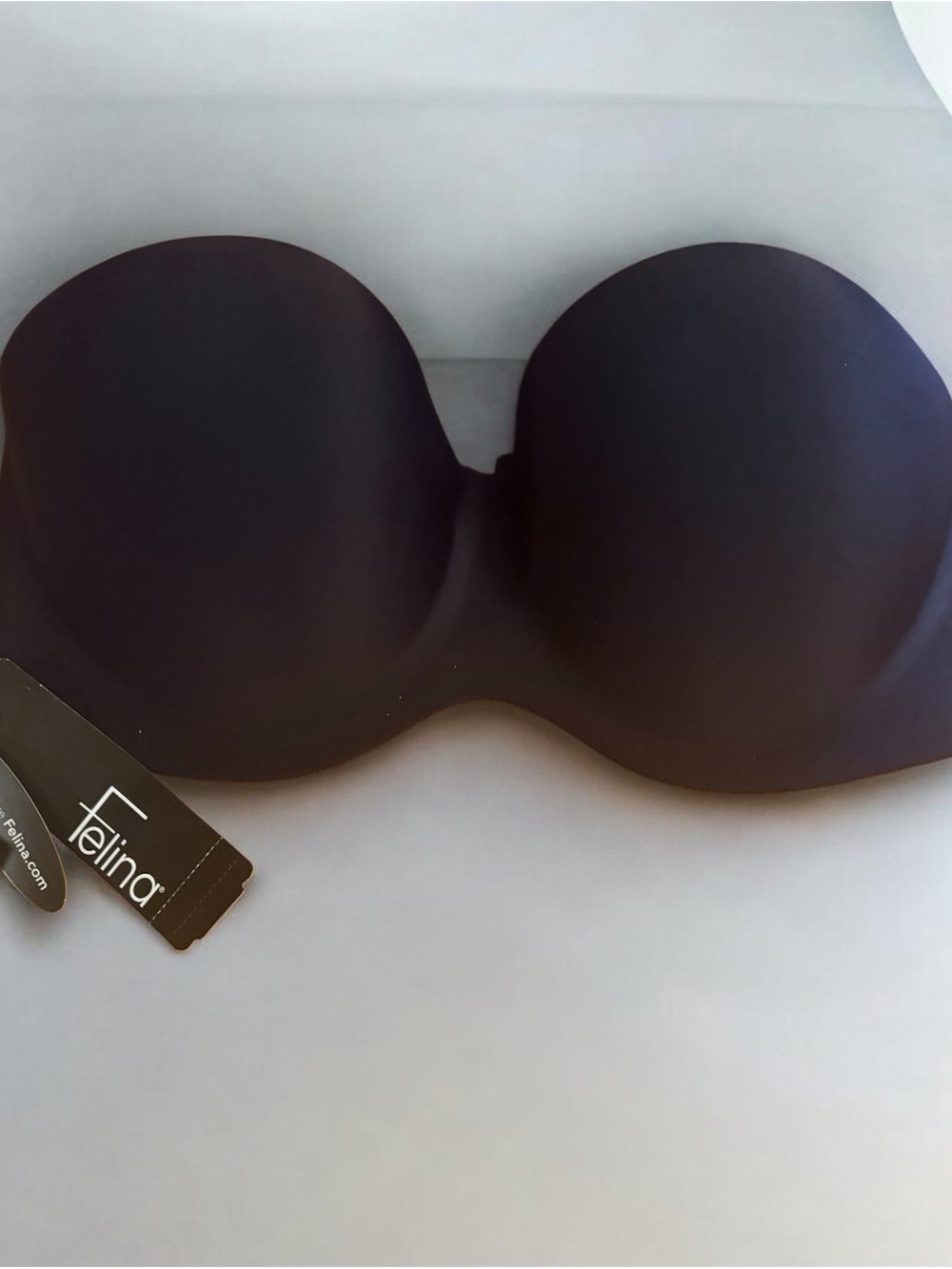 Felina hint of skin Strapless Smooth Molded Bra — Black 32D